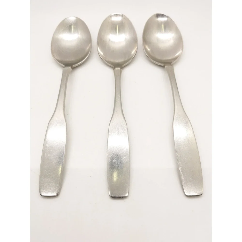 Oneida Paul Revere Tablespoons Set of 3 Silver Stainless Steel Flatware 6.75